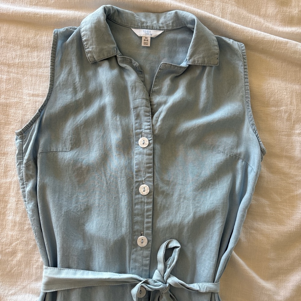 TIME AND TRU icy blue sleeveless dress